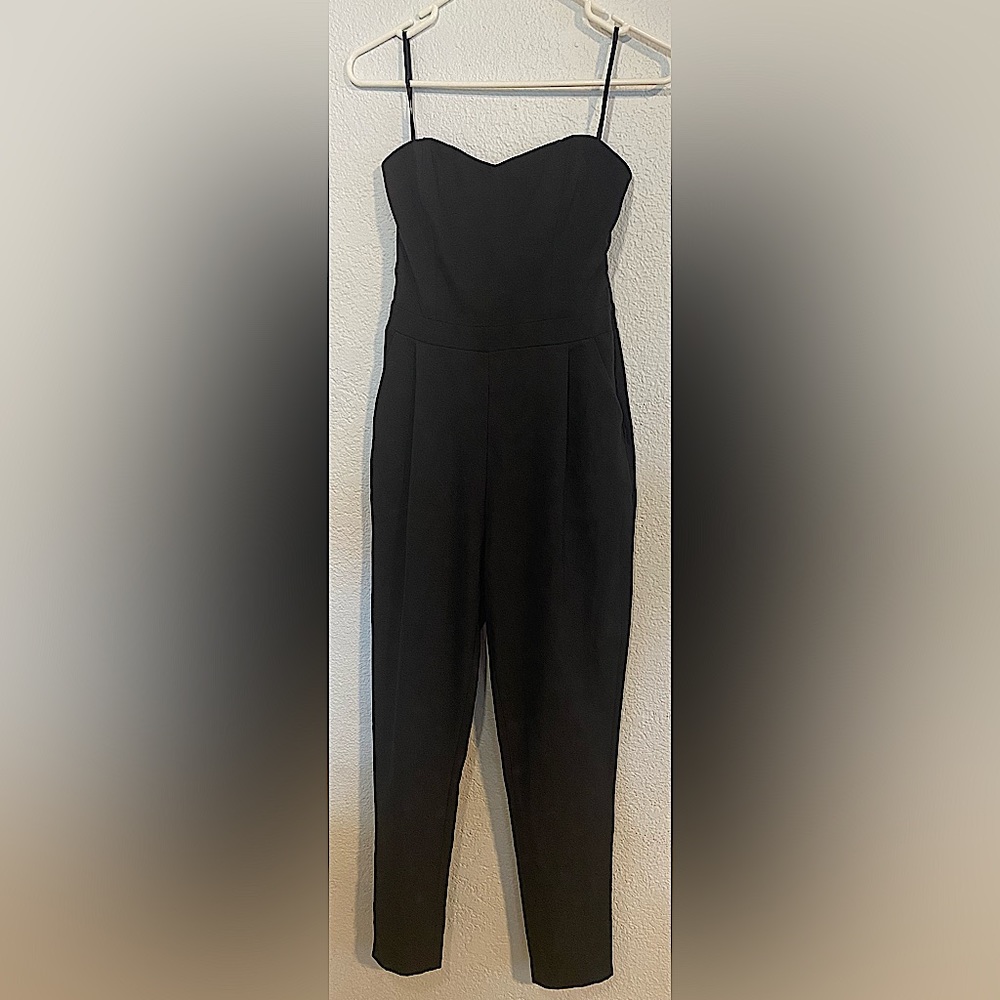 Forever21 Strapless Black Jumpsuit